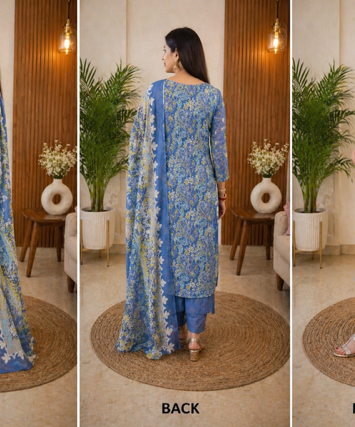 Printed georgette suit set that blends elegance with everyday sophistication.