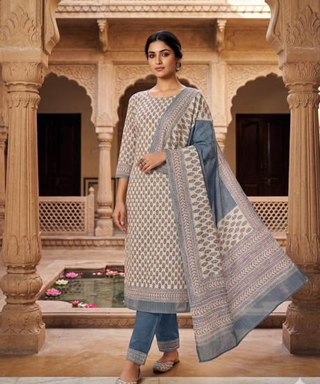Elegant Maheshwari Suit with Dupatta