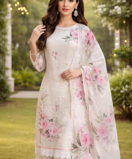 Soft premium fabric with floral print