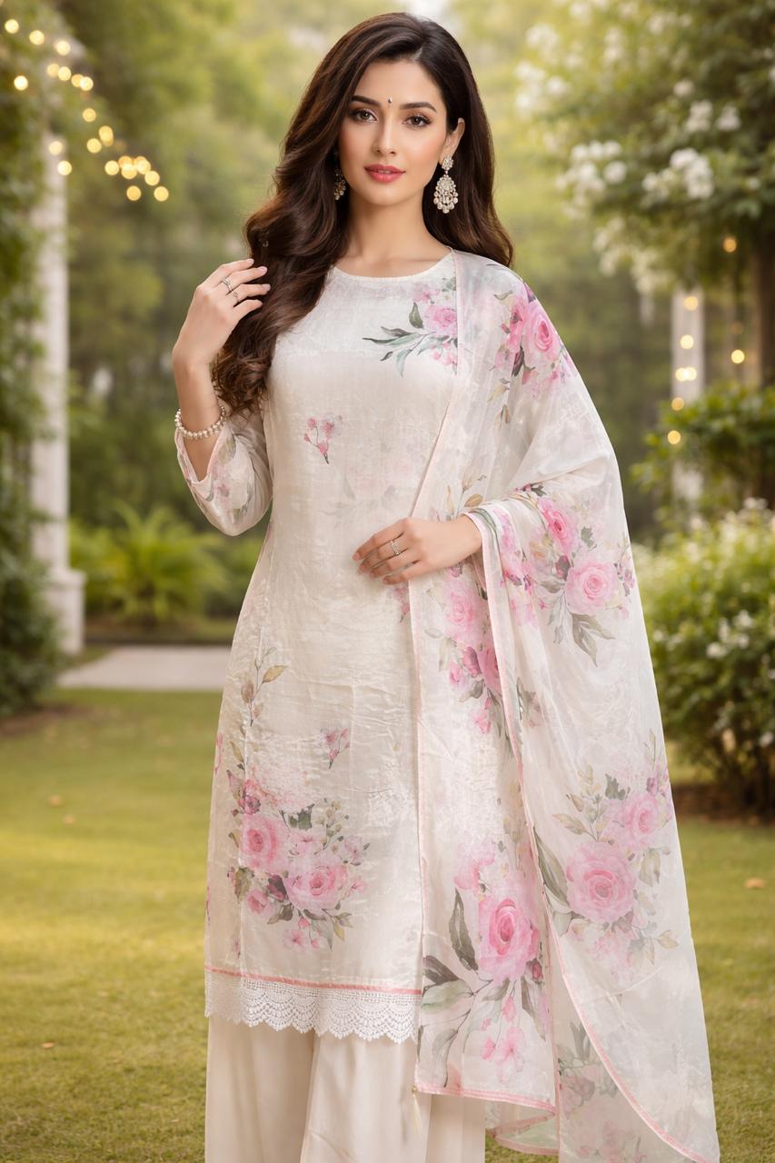 Soft premium fabric with floral print