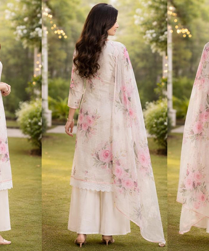 Soft premium fabric with floral print