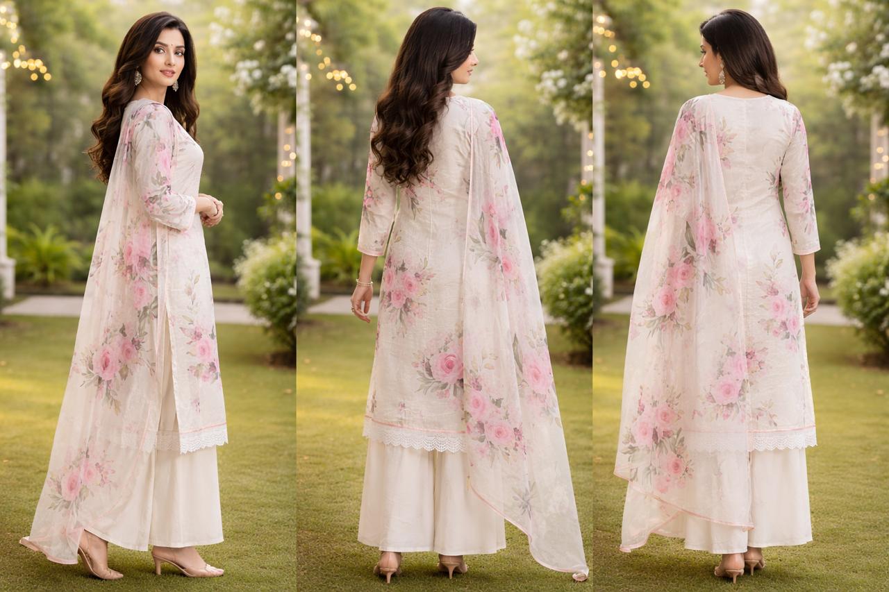 Soft premium fabric with floral print