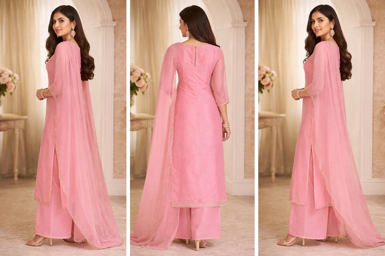High-grade Pure Organza, which provides a stiff yet lightweight structure that holds its shape beautifully